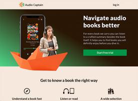 Audio-Captain landing page